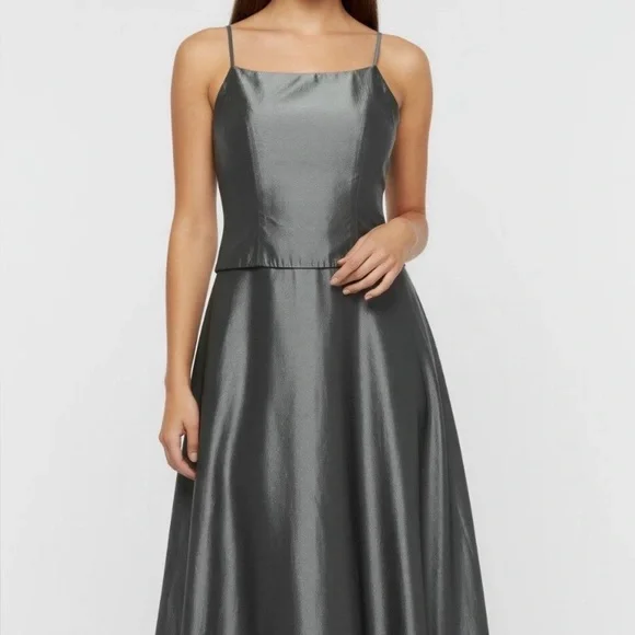 green emerald velvet dress Gun Metal Draped Metallic Maxi Dress
